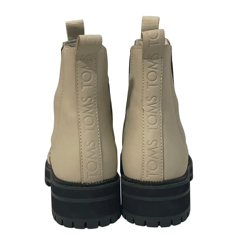 Toms cream leather